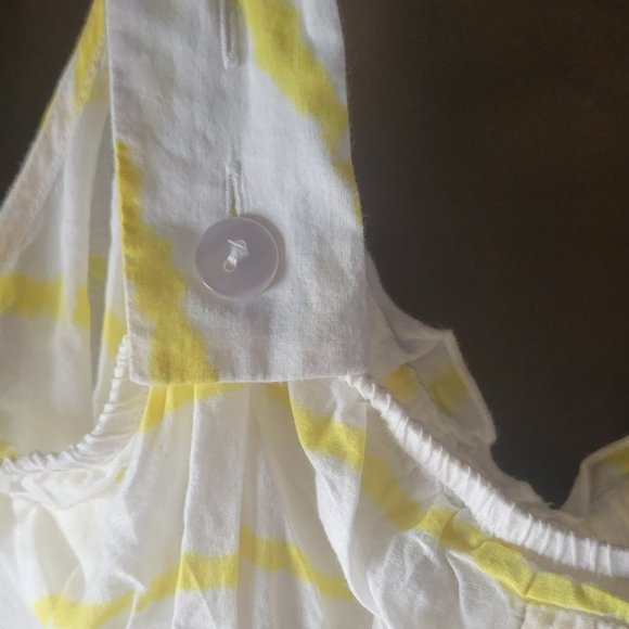 Free People Yellow White Striped Cami Tank with Drawstring NWT - Picture 5 of 6